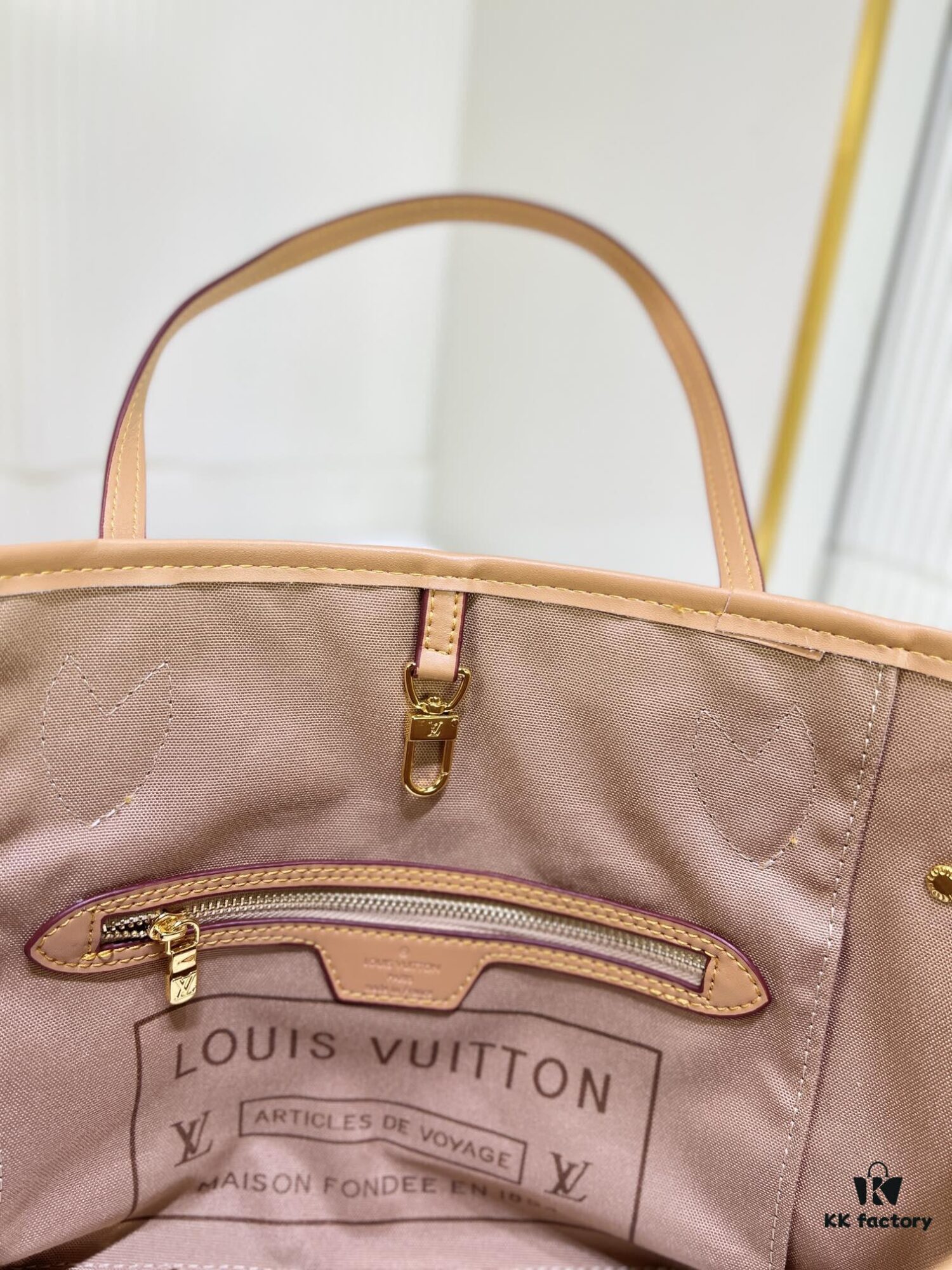 M40995 M40994 White Flower Parent-Child Bag Classic Shopping Bag Louis Vuitton New Neverfull