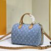 LV SPEEDY 25 Handbag in Light Blue Denim M11213 M40391 M40392