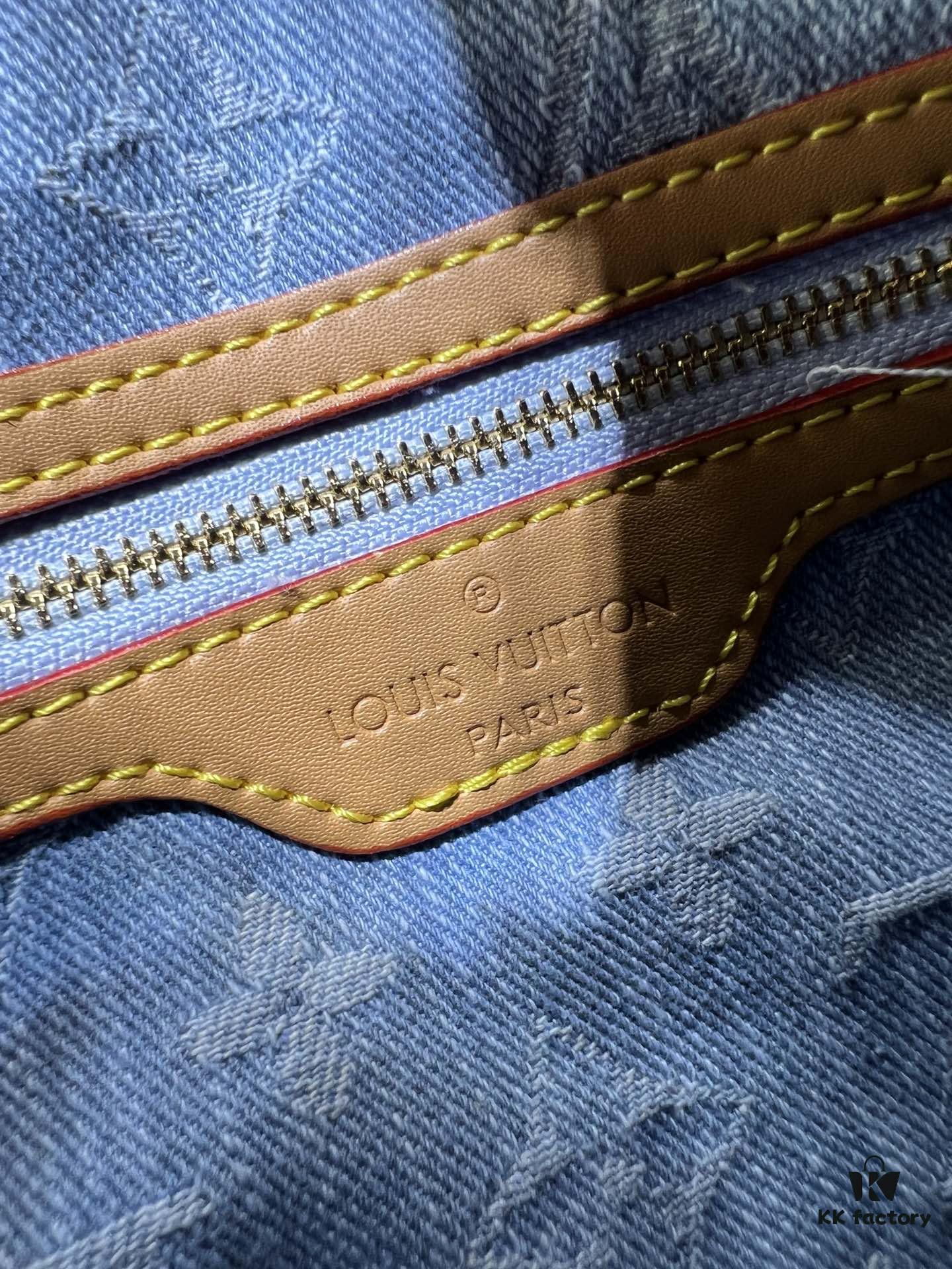 LV SPEEDY 25 Handbag in Light Blue Denim M11213 M40391 M40392