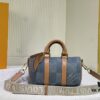 M46271 M22762 Checkered Denim Keepall 25 Bag