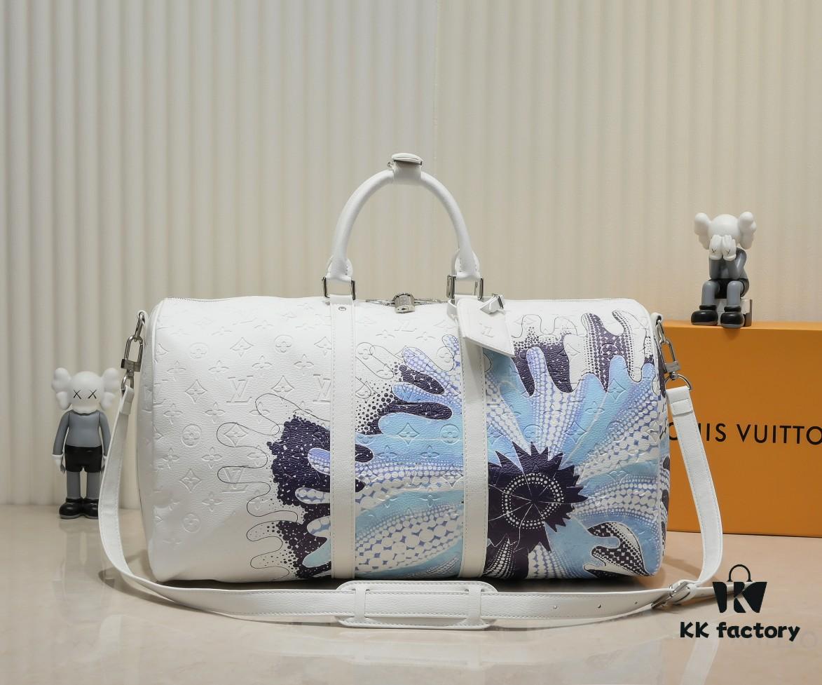 Exclusive Real Shot - Upgraded Version ‼️ M41416 M21678 LV X YK Keepall 50 Travel Bag