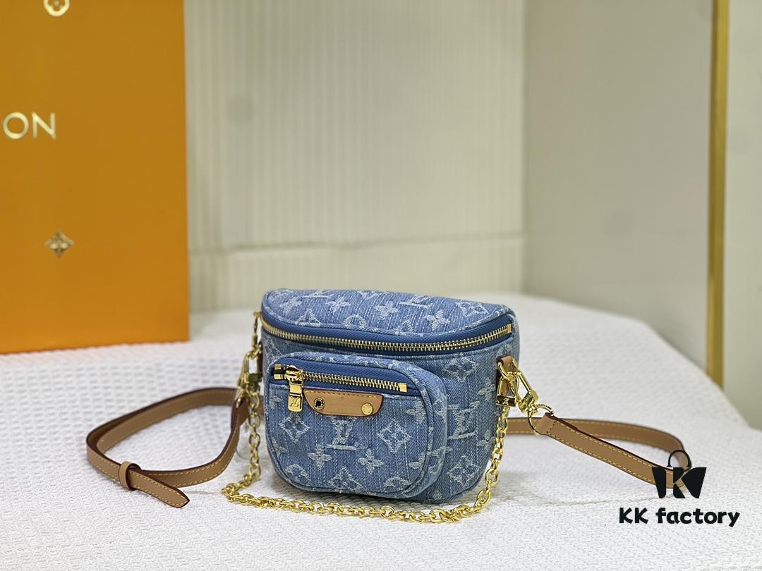 M83353 Mini Bumbag in Denim Monogram