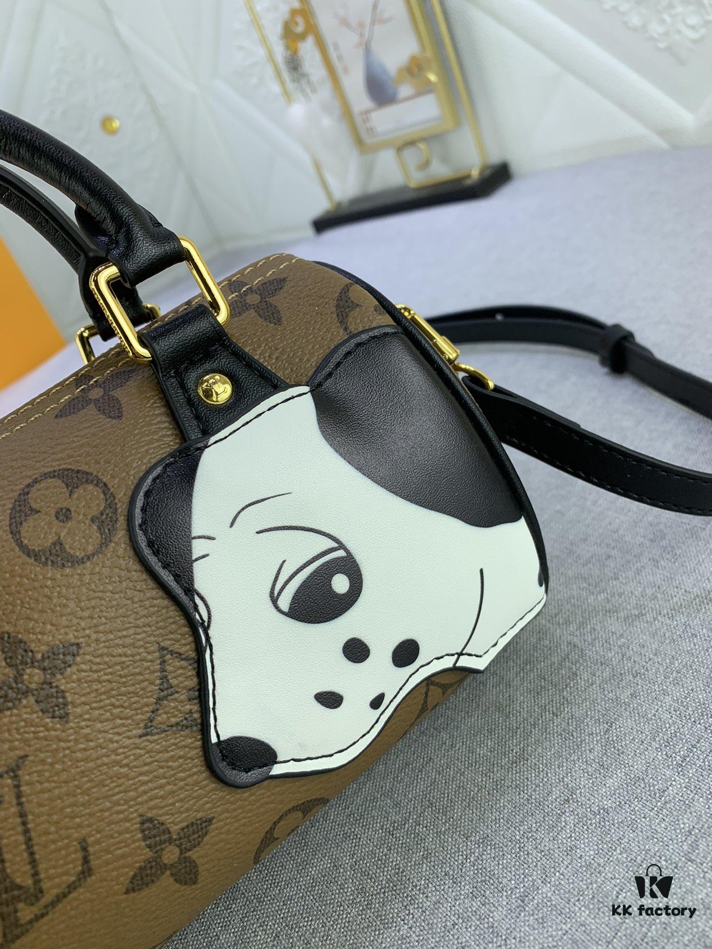 Upgraded Original M83688 M81085 Nano Speedy Bag by Artist Sun Yitian in Collaboration with Nicolas Ghesquière