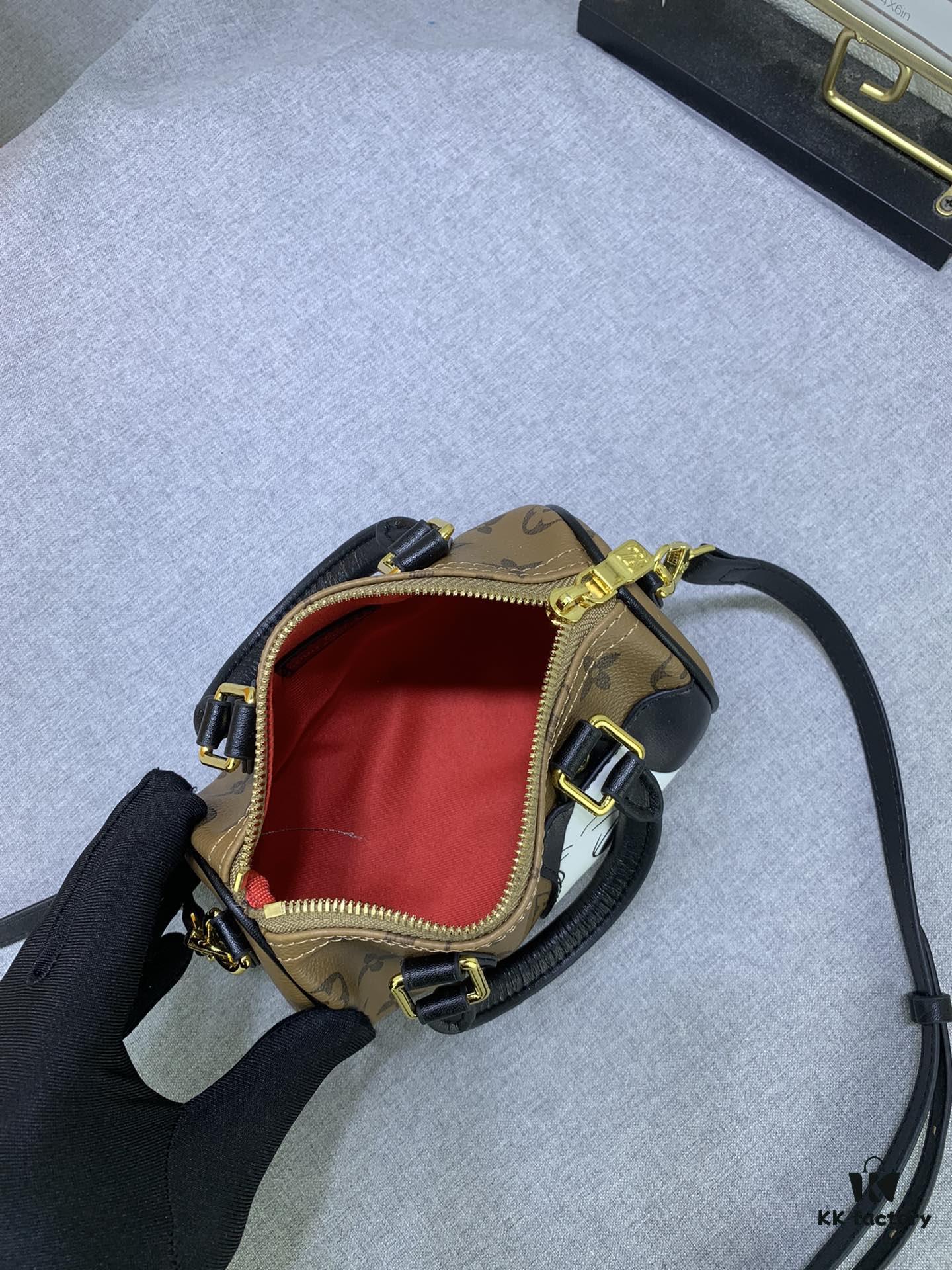 Upgraded Original M83688 M81085 Nano Speedy Bag by Artist Sun Yitian in Collaboration with Nicolas Ghesquière