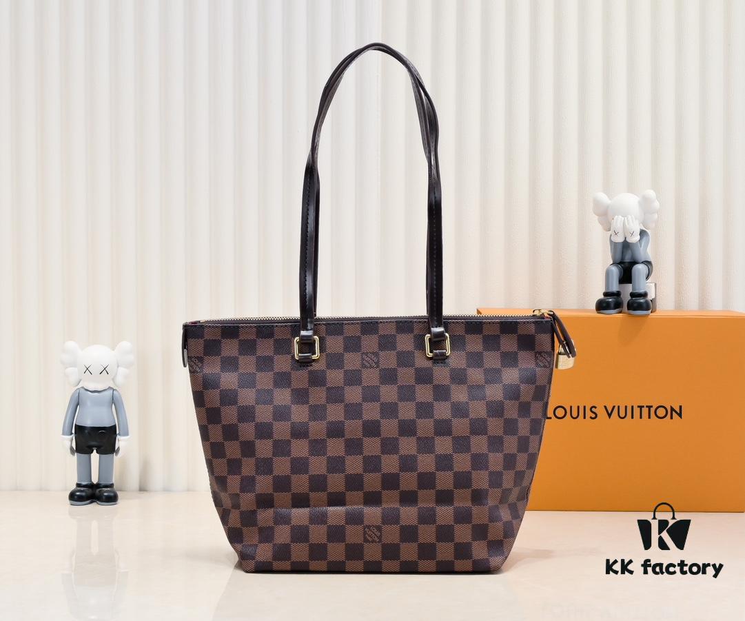 Authentic Louis Vuitton M42267 Multifunctional Monogram Canvas Shoulder Bag, Small and Large Sizes Available with Imported Taiwanese Material and Genuine Yellow Leather Trim