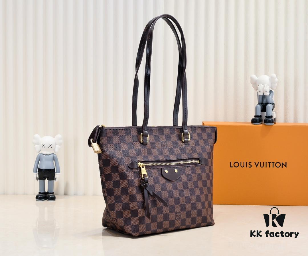 Authentic Louis Vuitton M42267 Multifunctional Monogram Canvas Shoulder Bag, Small and Large Sizes Available with Imported Taiwanese Material and Genuine Yellow Leather Trim