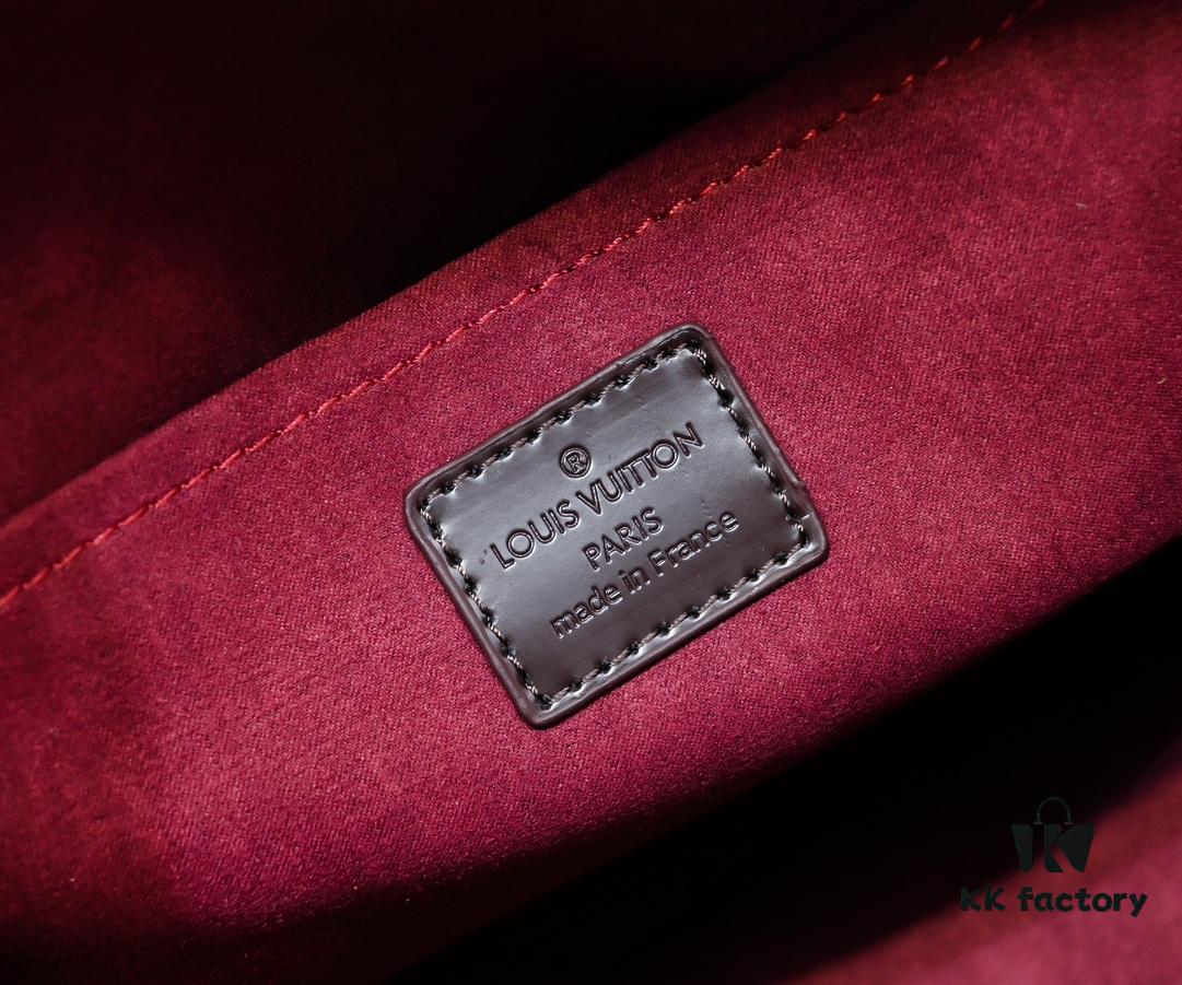 Authentic Louis Vuitton M42267 Multifunctional Monogram Canvas Shoulder Bag, Small and Large Sizes Available with Imported Taiwanese Material and Genuine Yellow Leather Trim