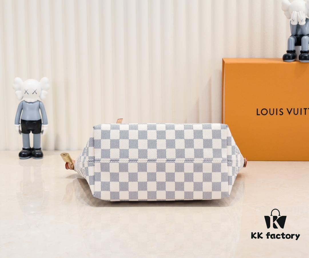 Authentic Louis Vuitton M42267 Multifunctional Shoulder Bag in Monogram Canvas, Dual-Tone Yellow Leather Trim, Available in Small and Large Sizes