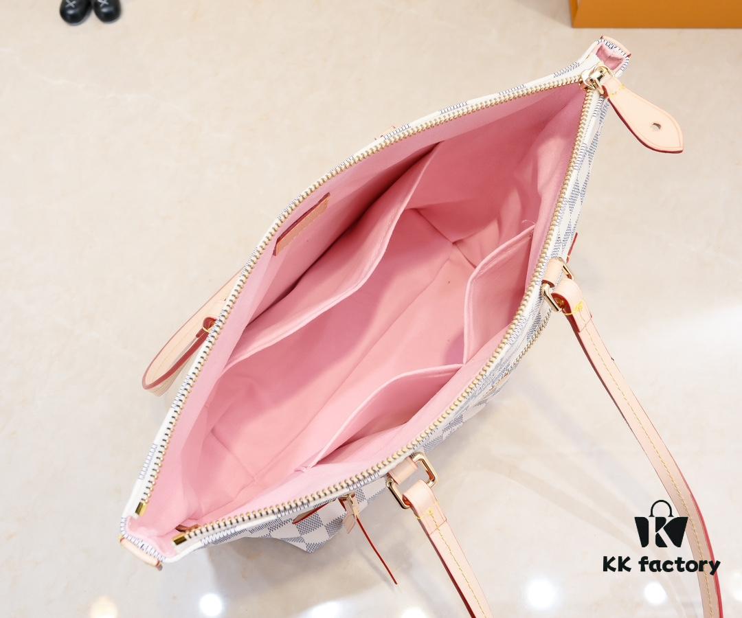 Authentic Louis Vuitton M42267 Multifunctional Shoulder Bag in Monogram Canvas, Dual-Tone Yellow Leather Trim, Available in Small and Large Sizes