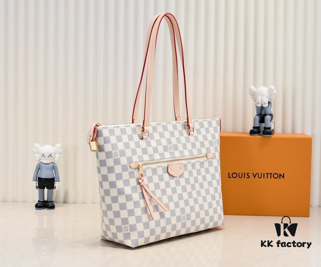 Authentic Louis Vuitton M42267 Multifunctional Monogram Canvas Shoulder Bag, Available in Large and Small Sizes, Soft Flat Handle, Zippered Compartment