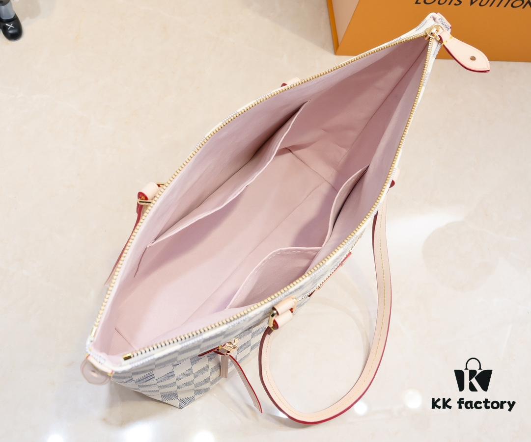 Authentic Louis Vuitton M42267 Multifunctional Monogram Canvas Shoulder Bag, Available in Large and Small Sizes, Soft Flat Handle, Zippered Compartment