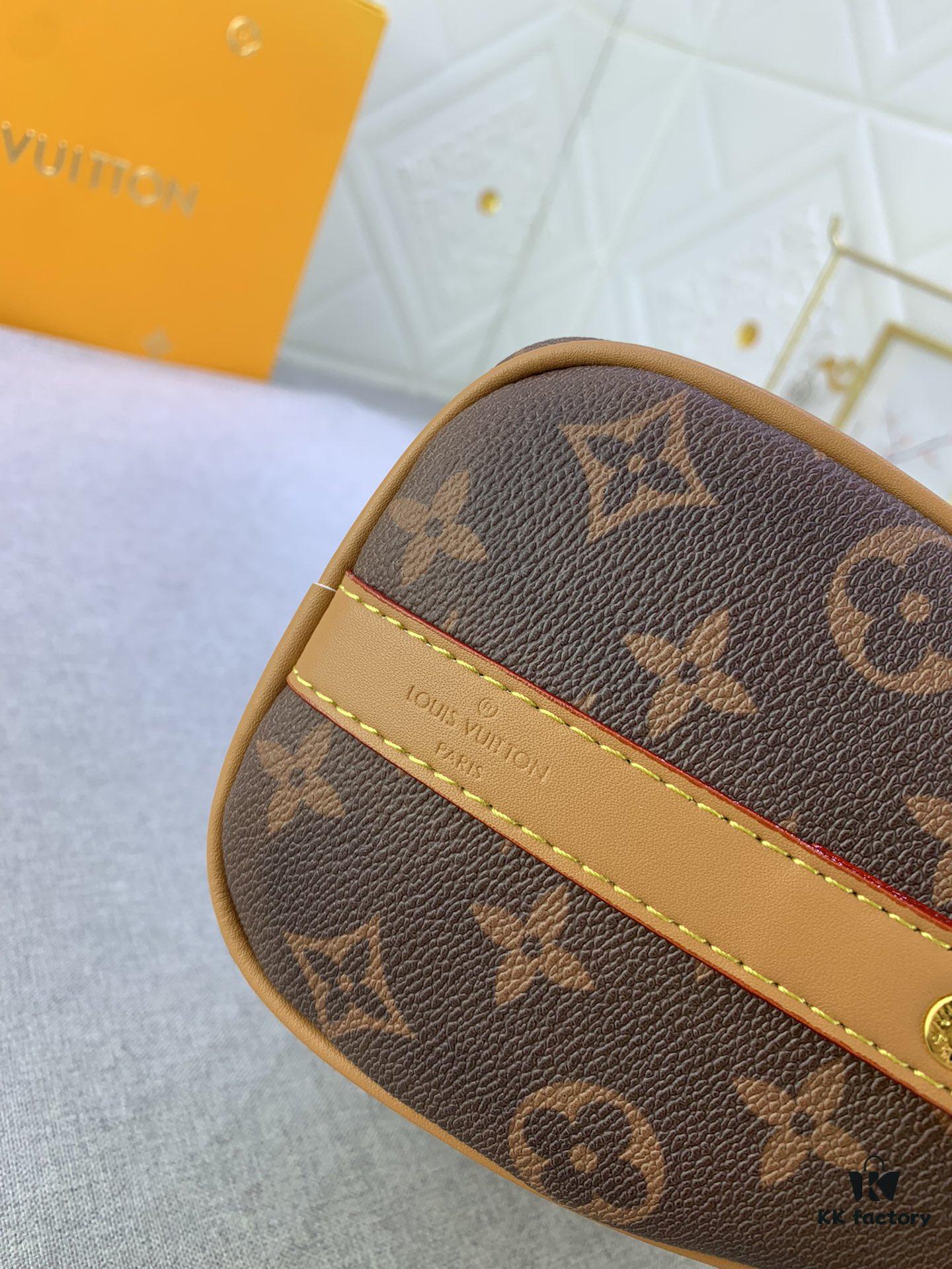 Upgraded Original M46271 Black Flower Orange Chain, Denim Blue, M31044 Orange, M11542 Monogram, M24849 Multicolored Daisy - Keepall 25 Bag in Reversed Monogram Eclipse Denim Canvas