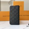ZIPPY VERTICAL Wallet m80505 Black Embossed Pattern (Print)