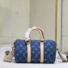 M20900 M24849 Keepall 25 Bag in Monogram Eclipse Reverse Denim Canvas
