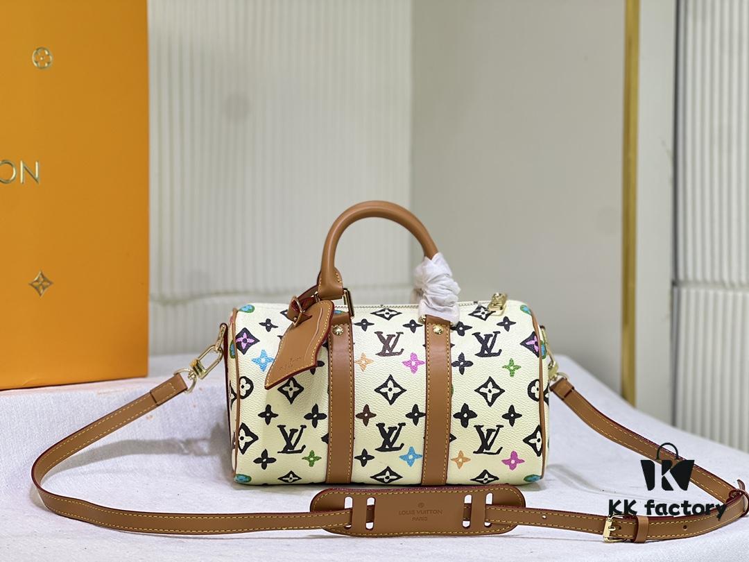 M24849 White Color Black Color Pillow Bag