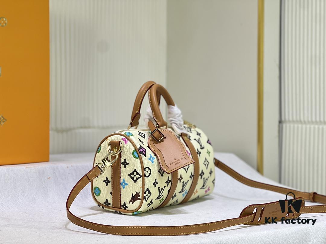 M24849 White Color Black Color Pillow Bag