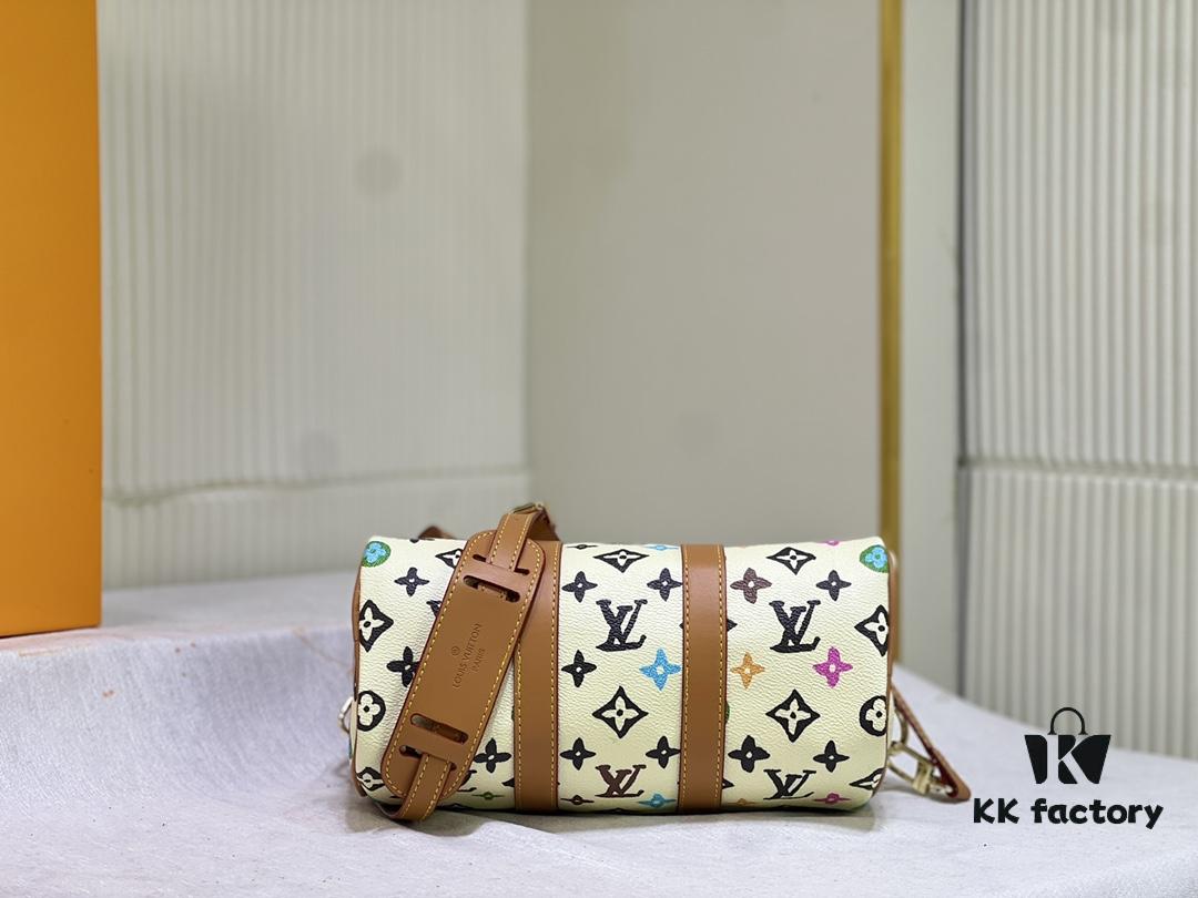 M24849 White Color Black Color Pillow Bag