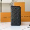 ZIPPY VERTICAL Wallet m80505 Black Embossed Pattern (Print)