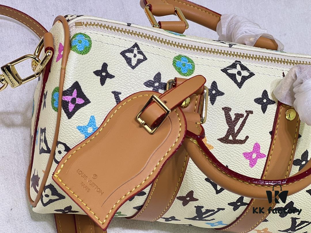 M24849 White Color Black Color Pillow Bag