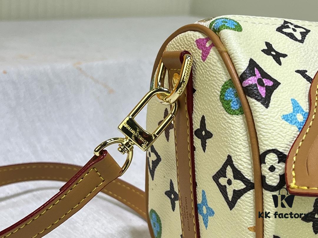 M24849 White Color Black Color Pillow Bag