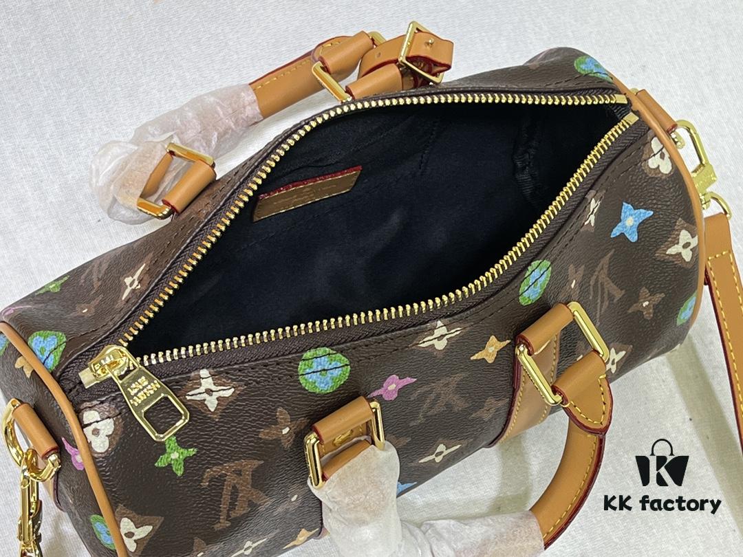 M24849 White Color Black Color Pillow Bag