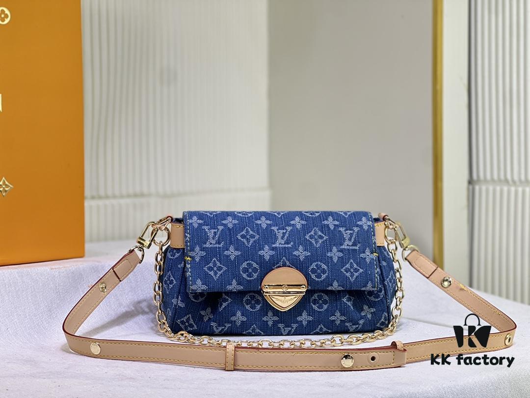 M45859 Denim Favorite Handbag