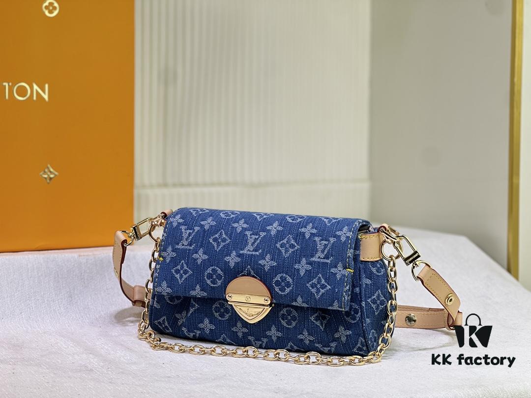 M45859 Denim Favorite Handbag