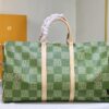 Color-Changing Leather Version 🔥 M40667 M41416 Keepall Bandoulière 50 Travel Bag in Damier Golf Coated Canvas