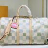 Color-Changing Leather Version🔥M40667 M41416 Keepall Bandoulière 50 Travel Bag in Damier Golf Coated Canvas
