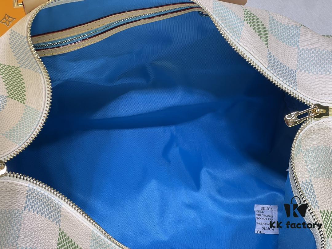 Color-Changing Leather Version🔥M40667 M41416 Keepall Bandoulière 50 Travel Bag in Damier Golf Coated Canvas