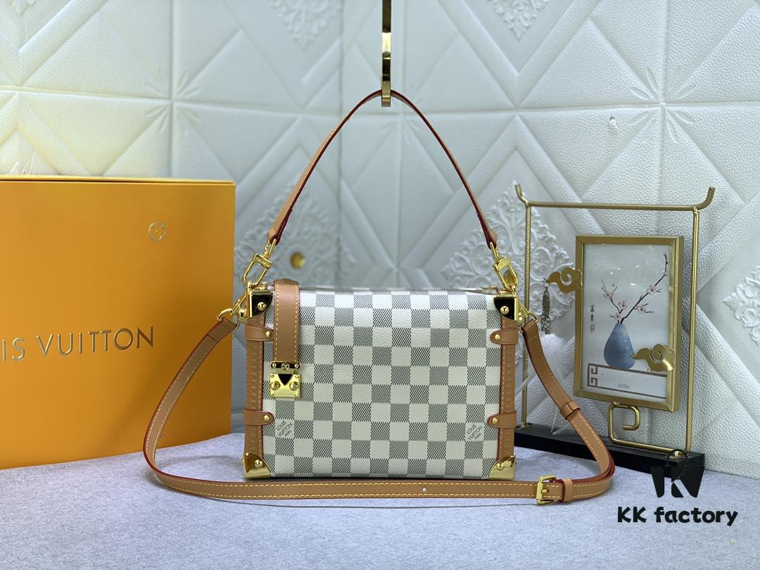 Upgraded Original ✨ M46358 White Check M46907 White Flower Soft Case Series SIDE TRUNK Bag Nicolas Ghesquière Ycc