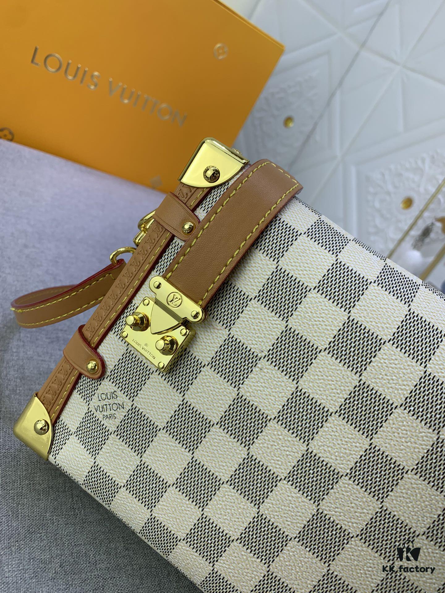 Upgraded Original ✨ M46358 White Check M46907 White Flower Soft Case Series SIDE TRUNK Bag Nicolas Ghesquière Ycc