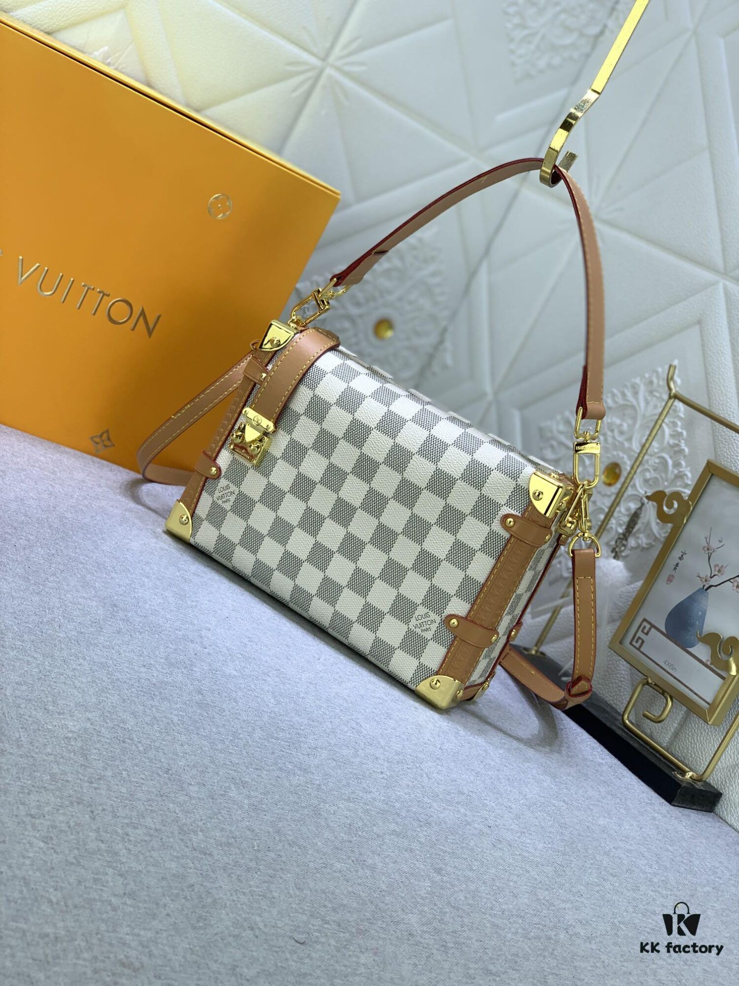 Upgraded Original ✨ M46358 White Check M46907 White Flower Soft Case Series SIDE TRUNK Bag Nicolas Ghesquière Ycc