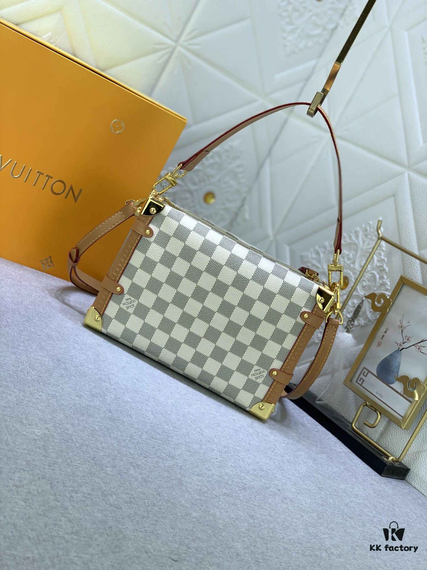 Upgraded Original ✨ M46358 White Check M46907 White Flower Soft Case Series SIDE TRUNK Bag Nicolas Ghesquière Ycc