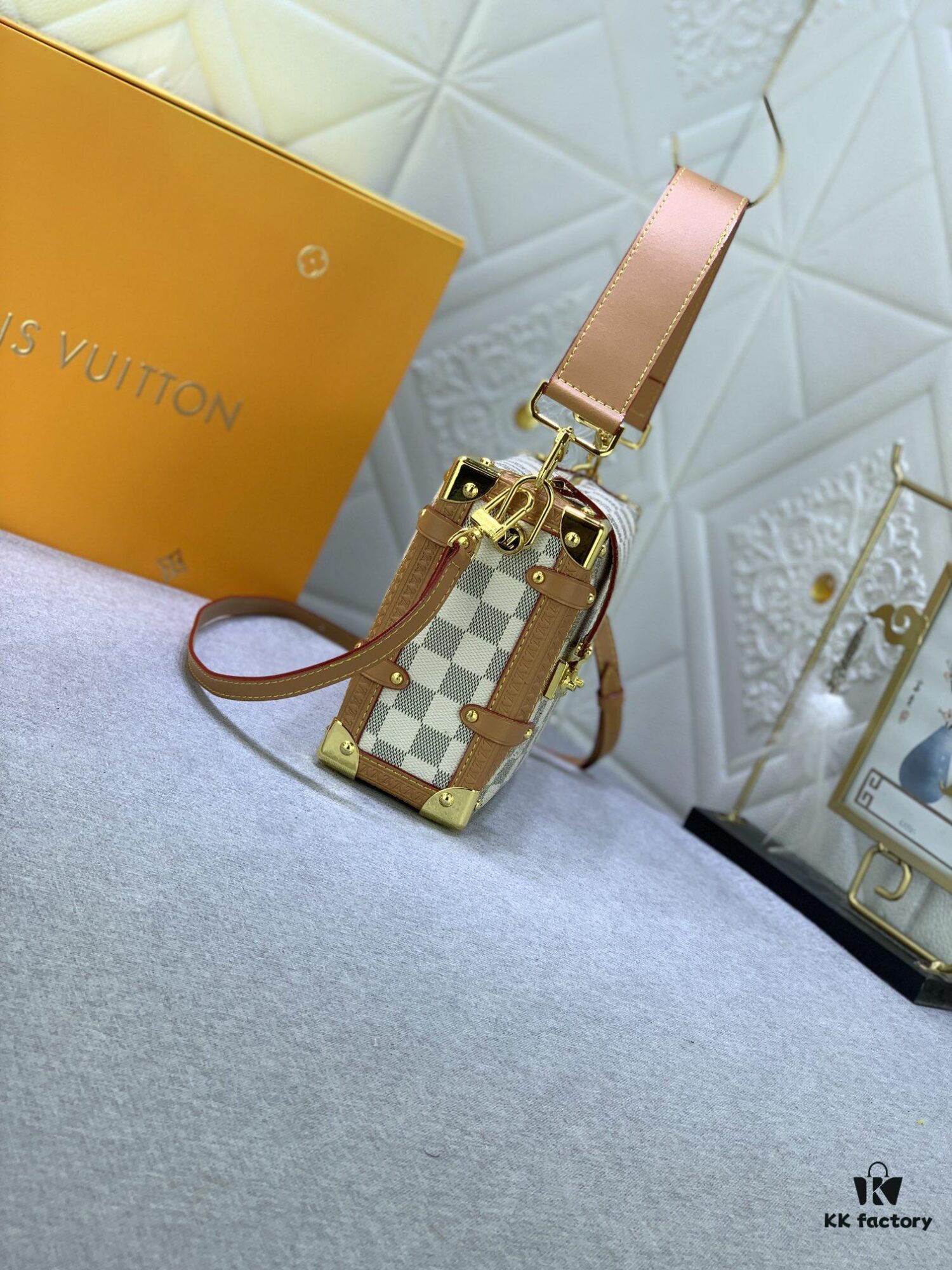 Upgraded Original ✨ M46358 White Check M46907 White Flower Soft Case Series SIDE TRUNK Bag Nicolas Ghesquière Ycc