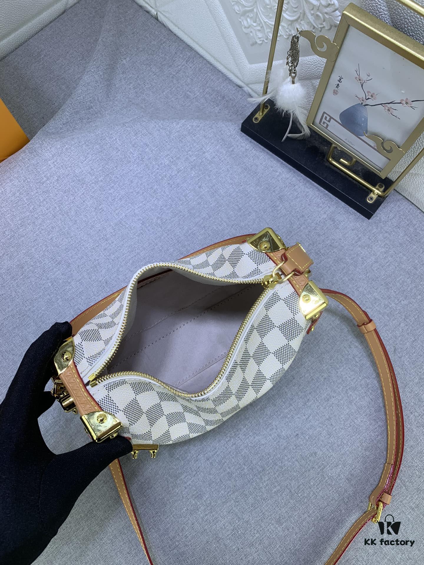 Upgraded Original ✨ M46358 White Check M46907 White Flower Soft Case Series SIDE TRUNK Bag Nicolas Ghesquière Ycc