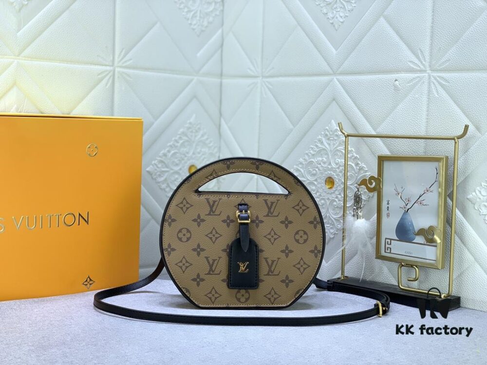Upgraded Original M47117 Monogram Flower Yellow Flower Women's Round Handbag Series Around Me Bag