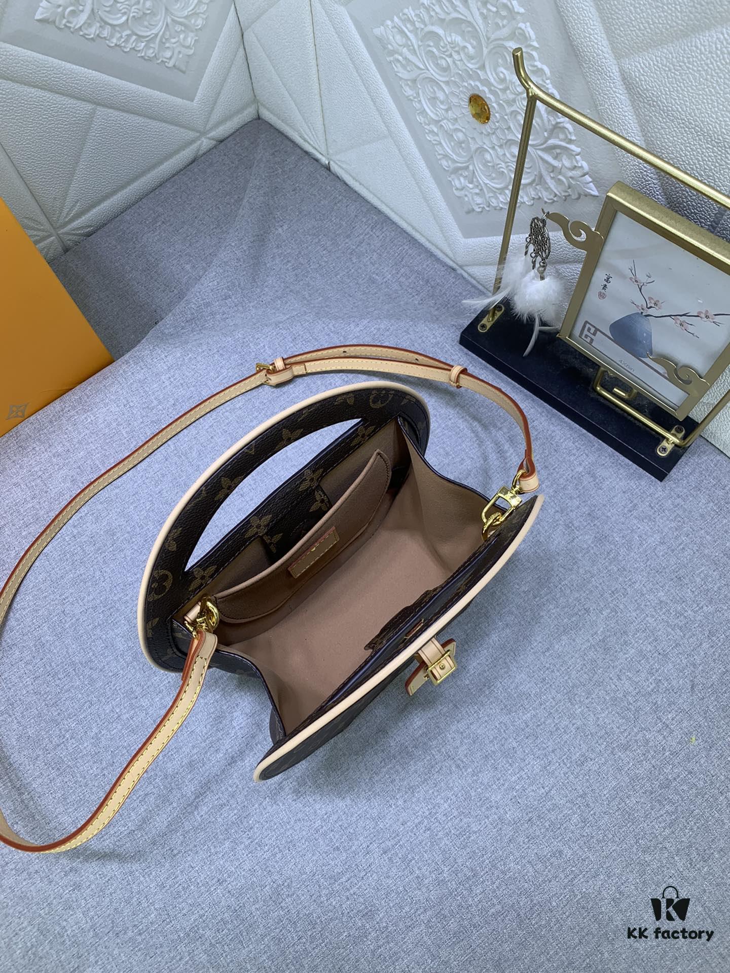 Upgraded Original M47117 Monogram Sunflower Women's Round Handbag Around Me Bag