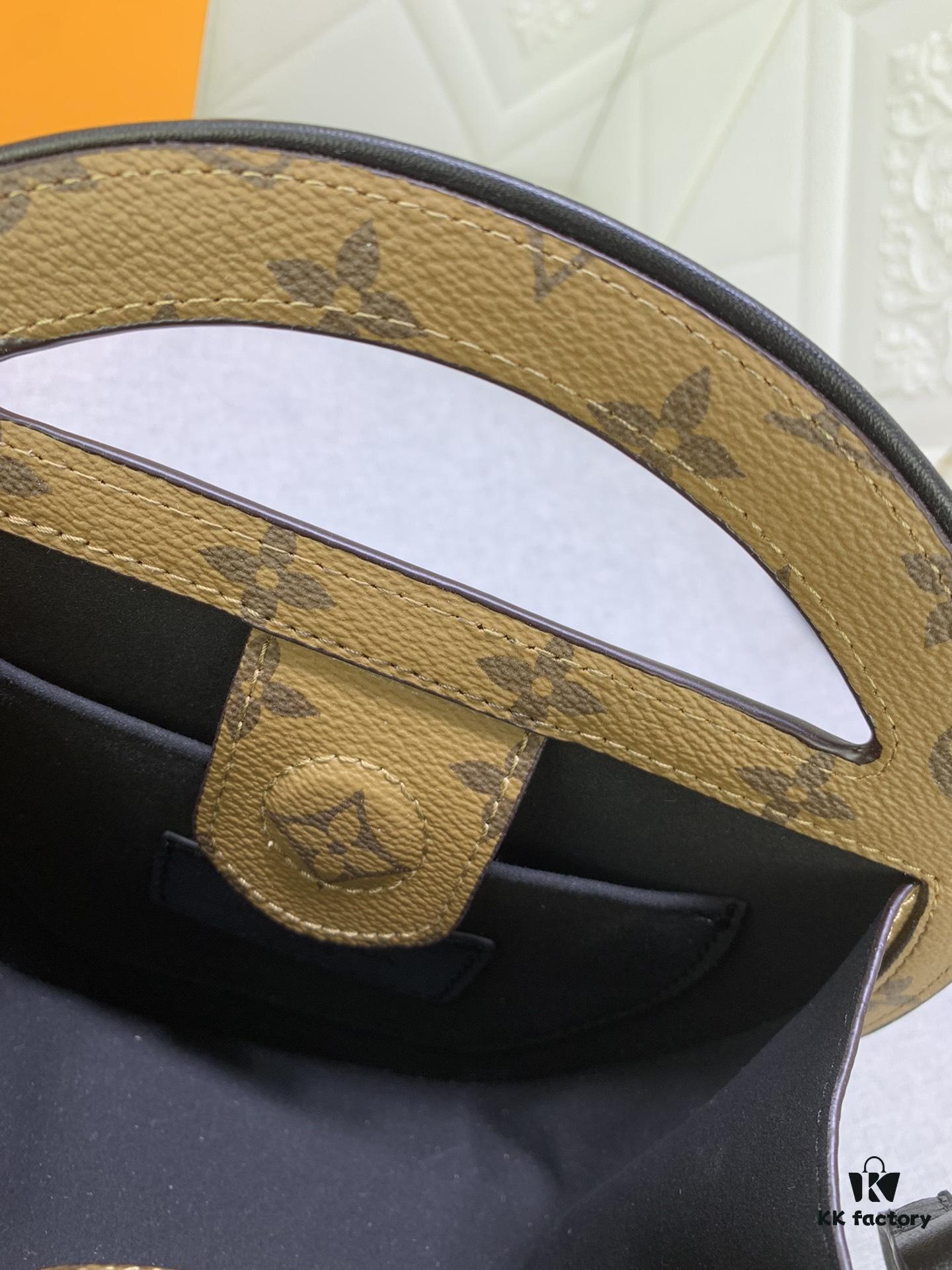 Upgraded Original M47117 Monogram Flower Yellow Flower Women's Round Handbag Series Around Me Bag