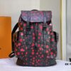 M21978 41379 LV x YK Christopher Dot Print Backpack