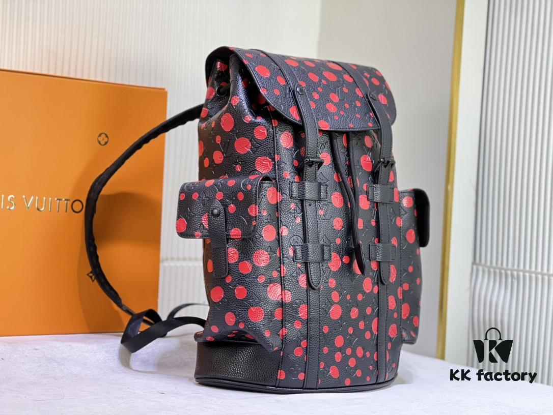 M21978 41379 LV x YK Christopher Dot Print Backpack