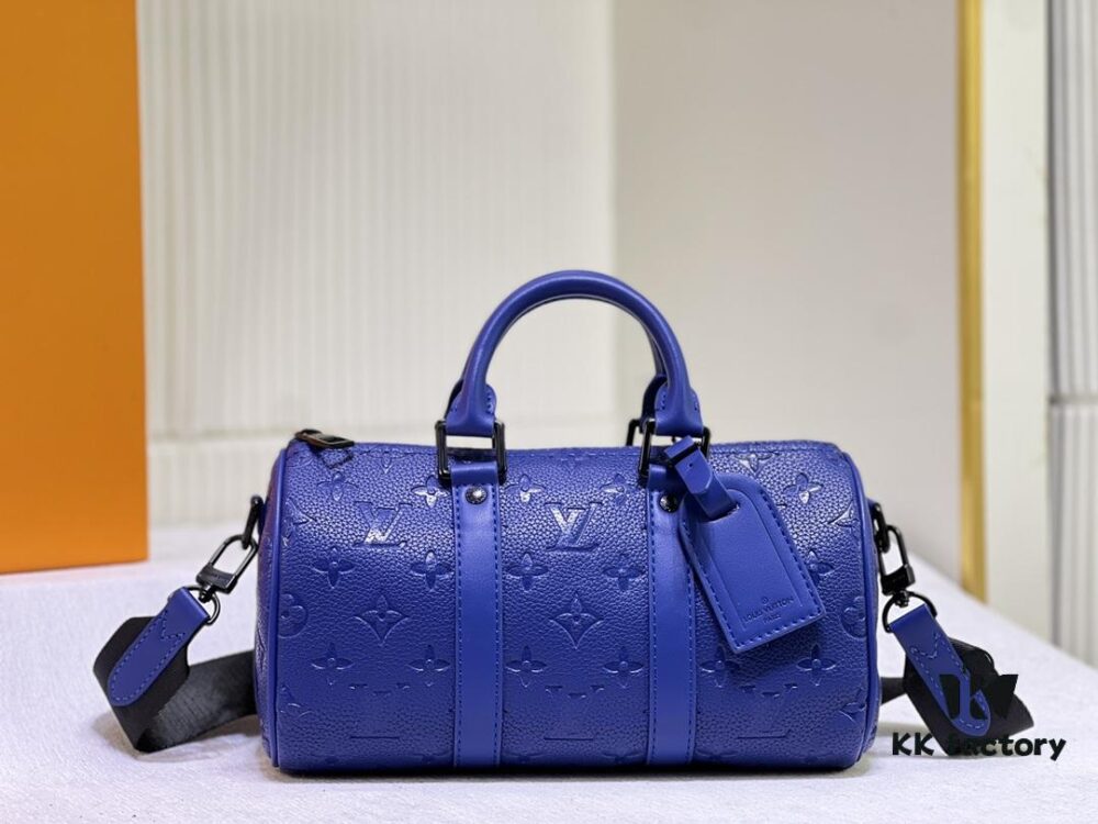 Upgraded Original M20900 M46803 M46804 Keepall Bandoulière 25 Bag in Monogram-Embossed Taurillon Grain Leather