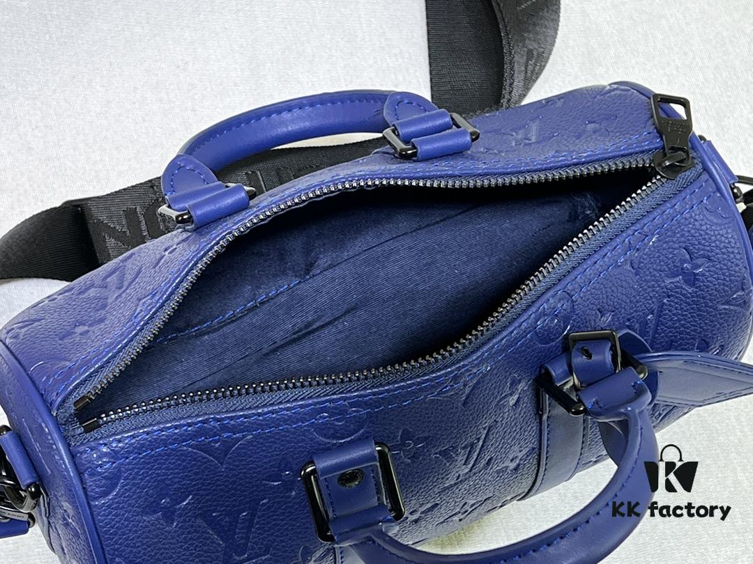 Upgraded Original M20900 M46803 M46804 Keepall Bandoulière 25 Bag in Monogram-Embossed Taurillon Grain Leather