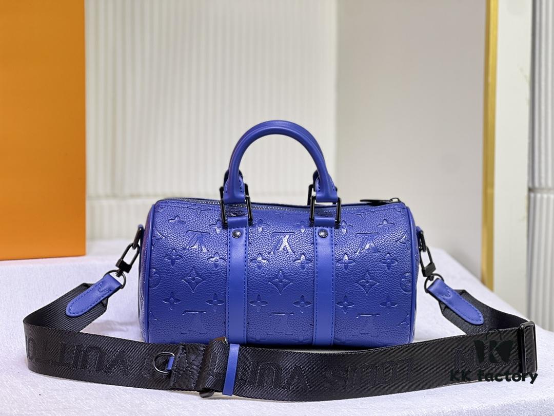 Upgraded Original M20900 M46803 M46804 Keepall Bandoulière 25 Bag in Monogram-Embossed Taurillon Grain Leather