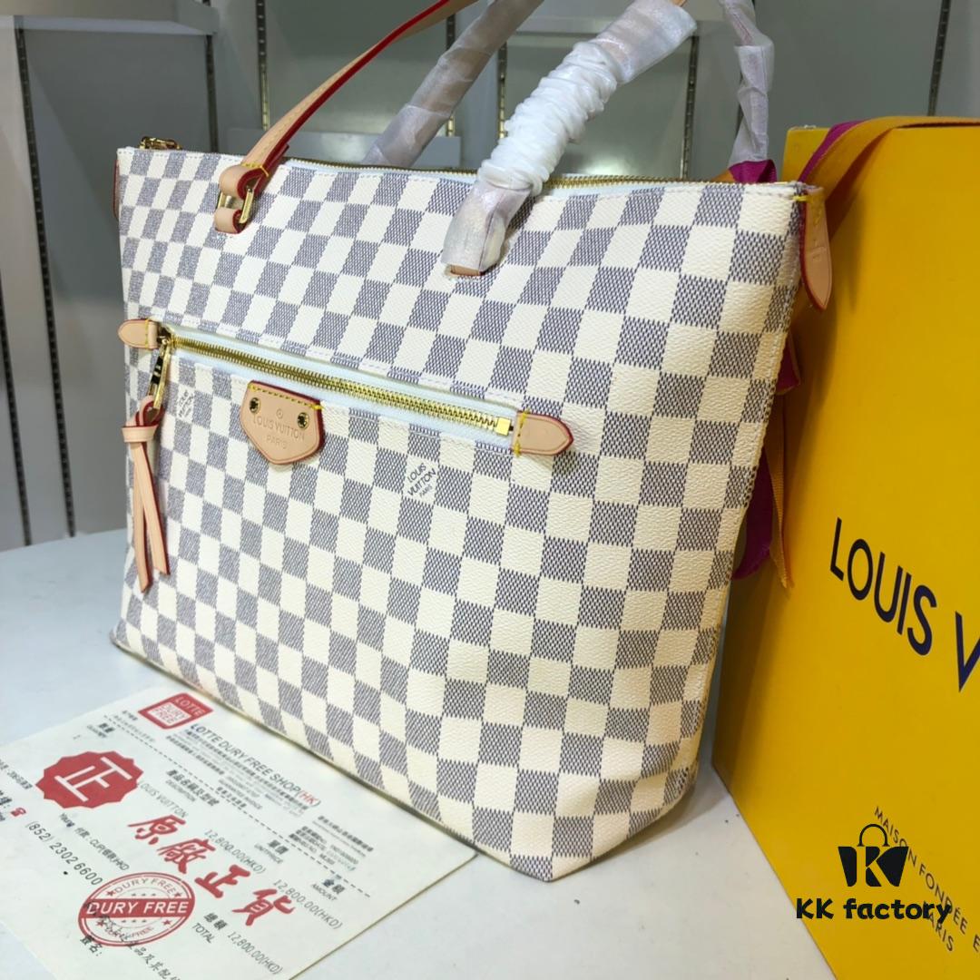 Authentic Louis Vuitton M42267 Multifunctional Monogram Canvas Shoulder Bag, Small and Large Sizes Available with Imported Taiwanese Material and Original Yellow Leather Trim