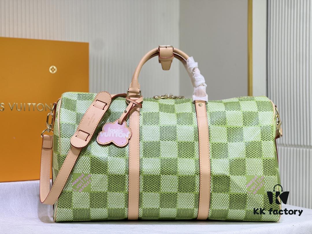 M40667 M41416 Keepall Bandoulière 50 Travel Bag in Damier Golf Coated Canvas