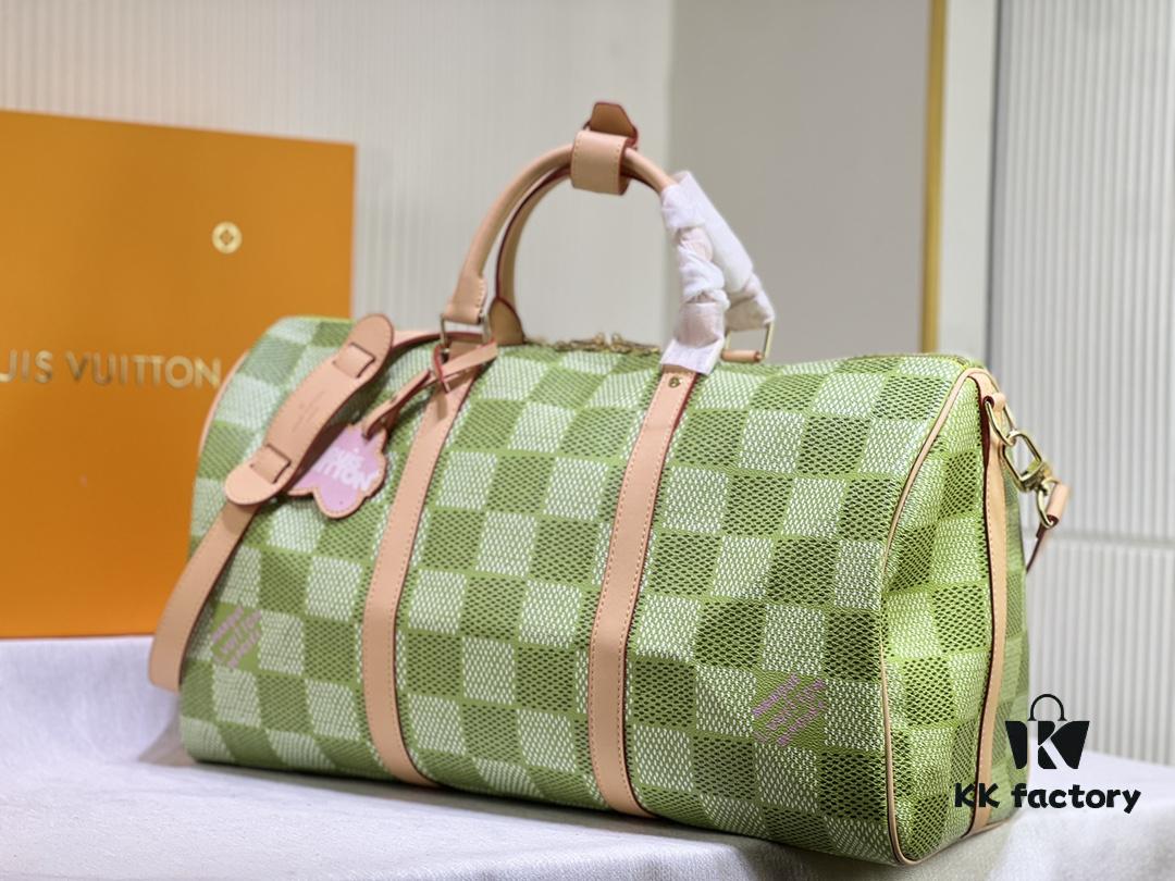 M40667 M41416 Keepall Bandoulière 50 Travel Bag in Damier Golf Coated Canvas