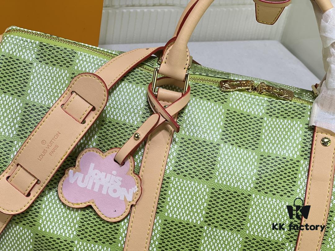 M40667 M41416 Keepall Bandoulière 50 Travel Bag in Damier Golf Coated Canvas