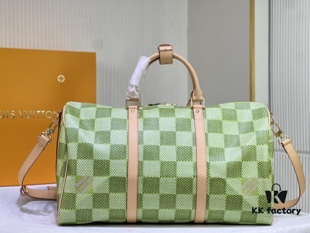 M40667 M41416 Keepall Bandoulière 50 Travel Bag in Damier Golf Coated Canvas