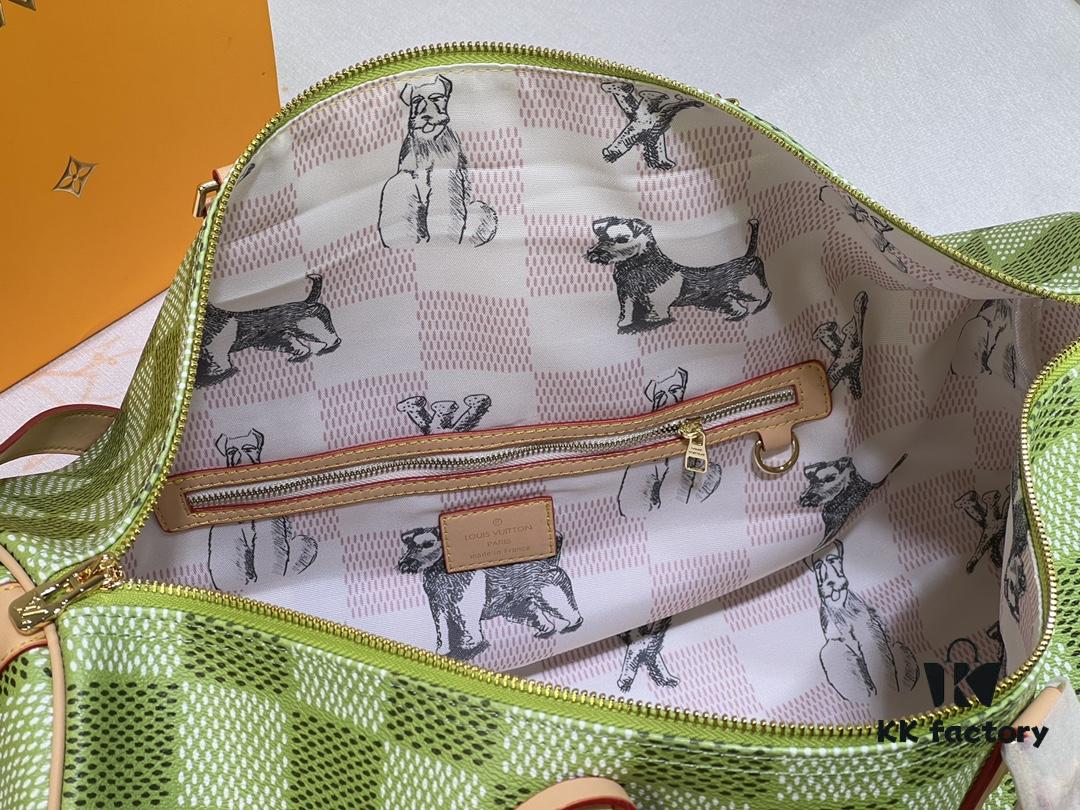 M40667 M41416 Keepall Bandoulière 50 Travel Bag in Damier Golf Coated Canvas